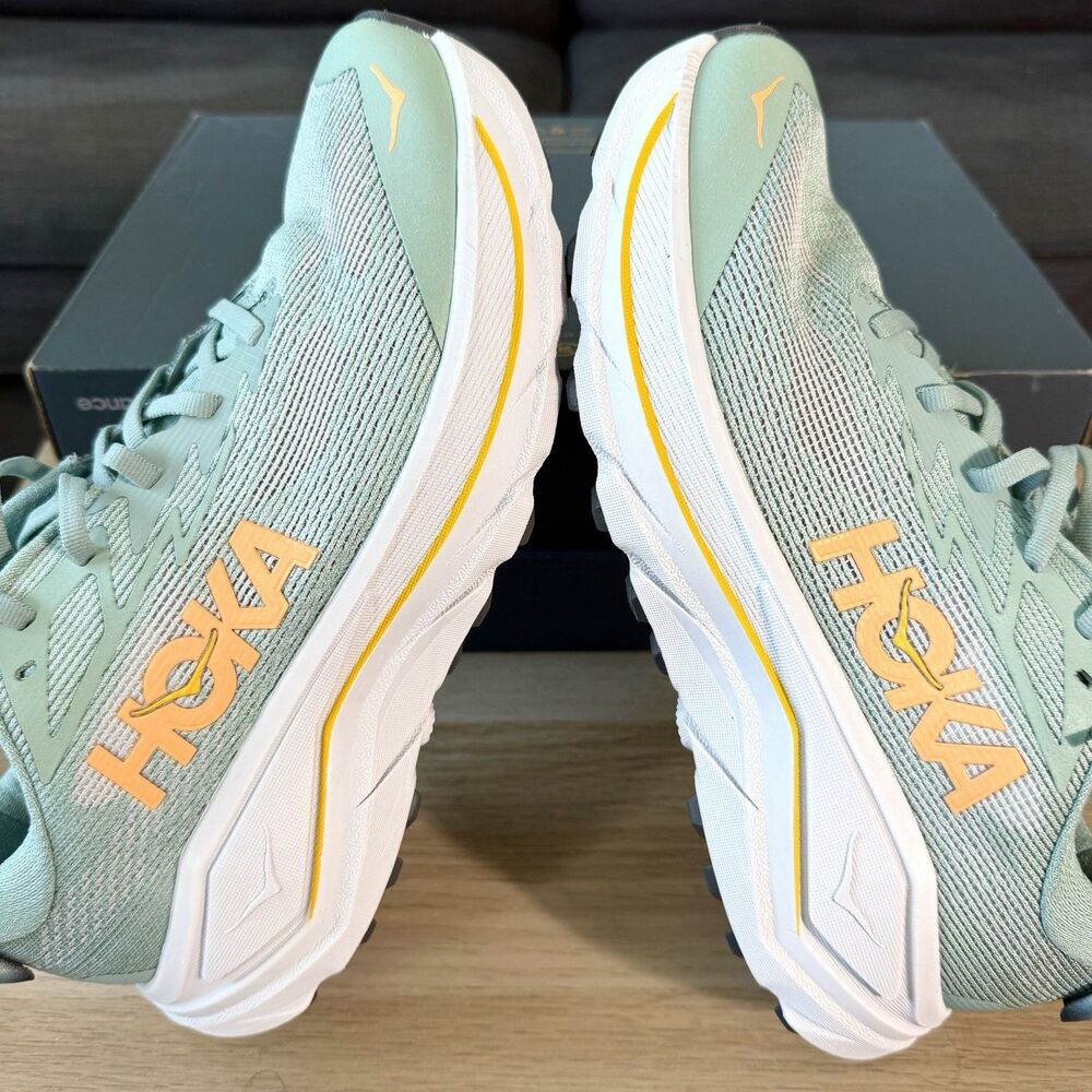 Hoka One One Challenger 8 Jade Cosmic Green Trail Running Shoes Women's 10D Wide - Picture 10 of 12